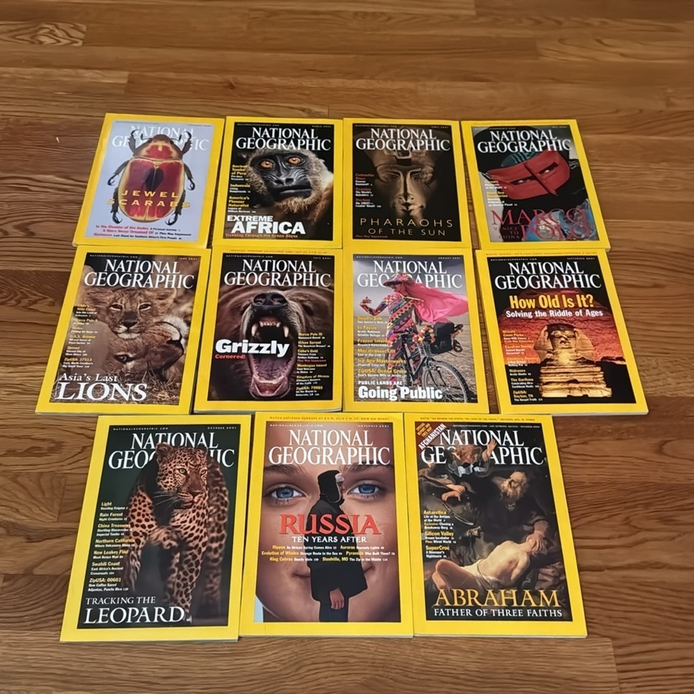 National Geographic 2001 Issues with Maps. Missing January